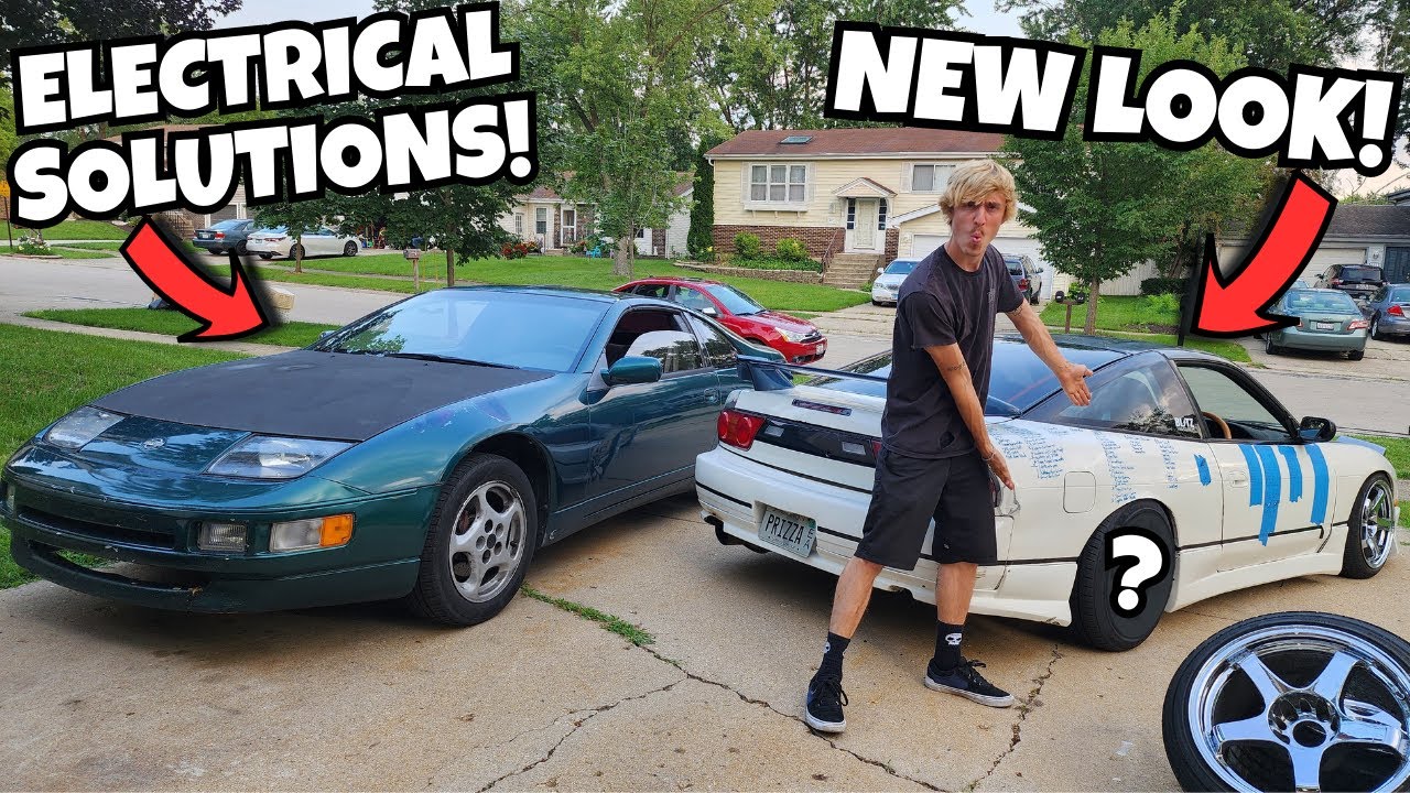 KA24de Swapped 300zx Wiring Conversion + 240sx New Wheels! - YouTube