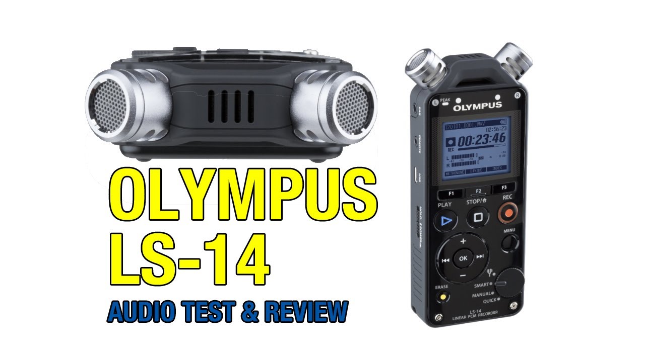 Olympus LS-14 Linear PCM Recorder Audio Test & Review - YouTube