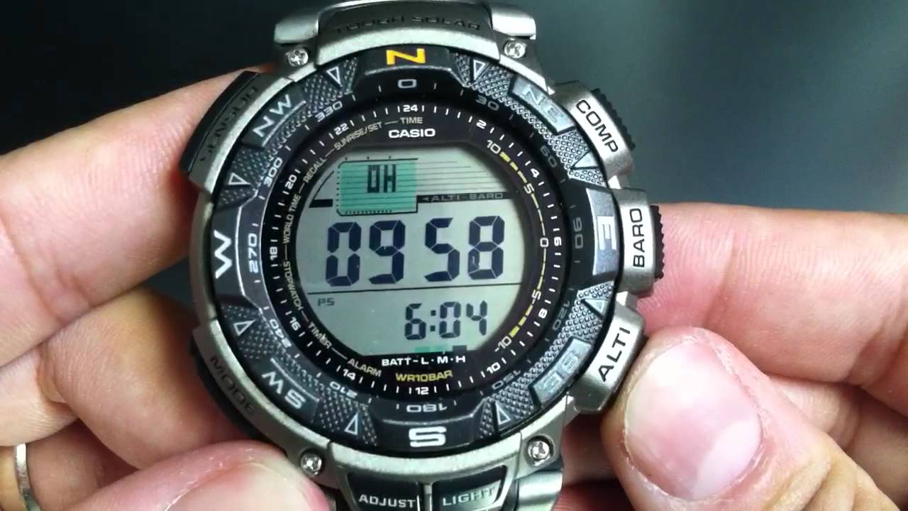 Casio Pathfinder PAG240T-7 Titanium Watch. - YouTube
