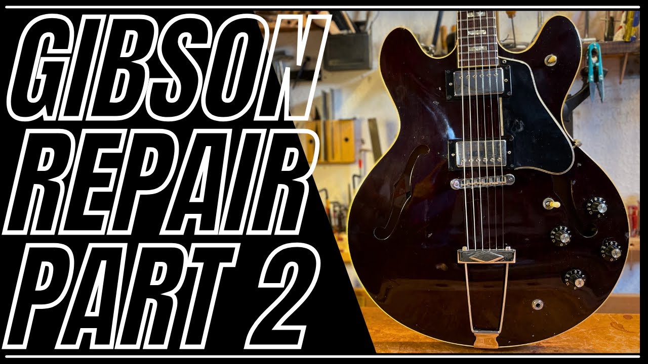 Gibson ES 335 TD Vintage Guitar Repair Tutorial Part 2 - YouTube