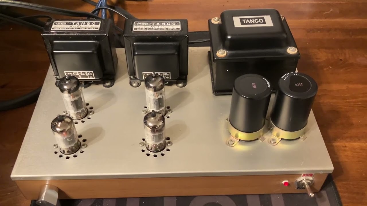 オーディオ試聴動画 TANGOトランス使用 自作真空管アンプ 12BH7