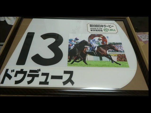 競馬】日本ダービー ドウデュース レプリカゼッケン 武豊 2022【当選