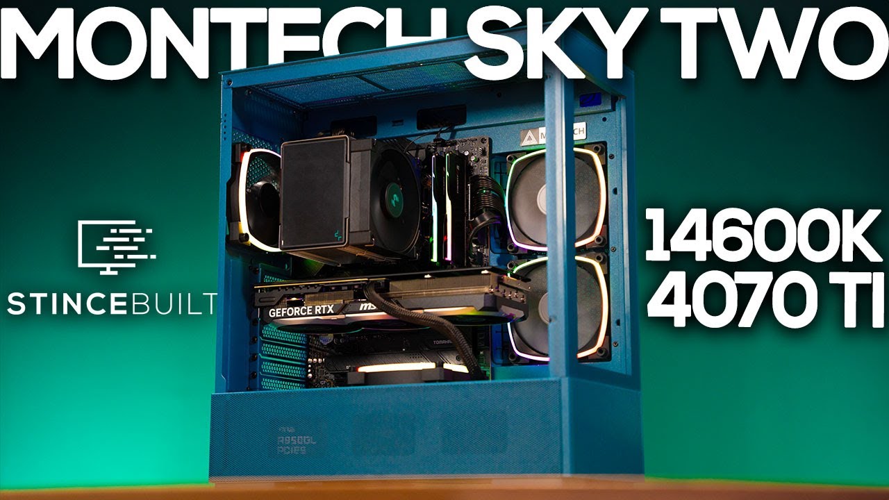 MONTECH SKY TWO 14600k + RTX 4070Ti Blue PC BUILD! - YouTube