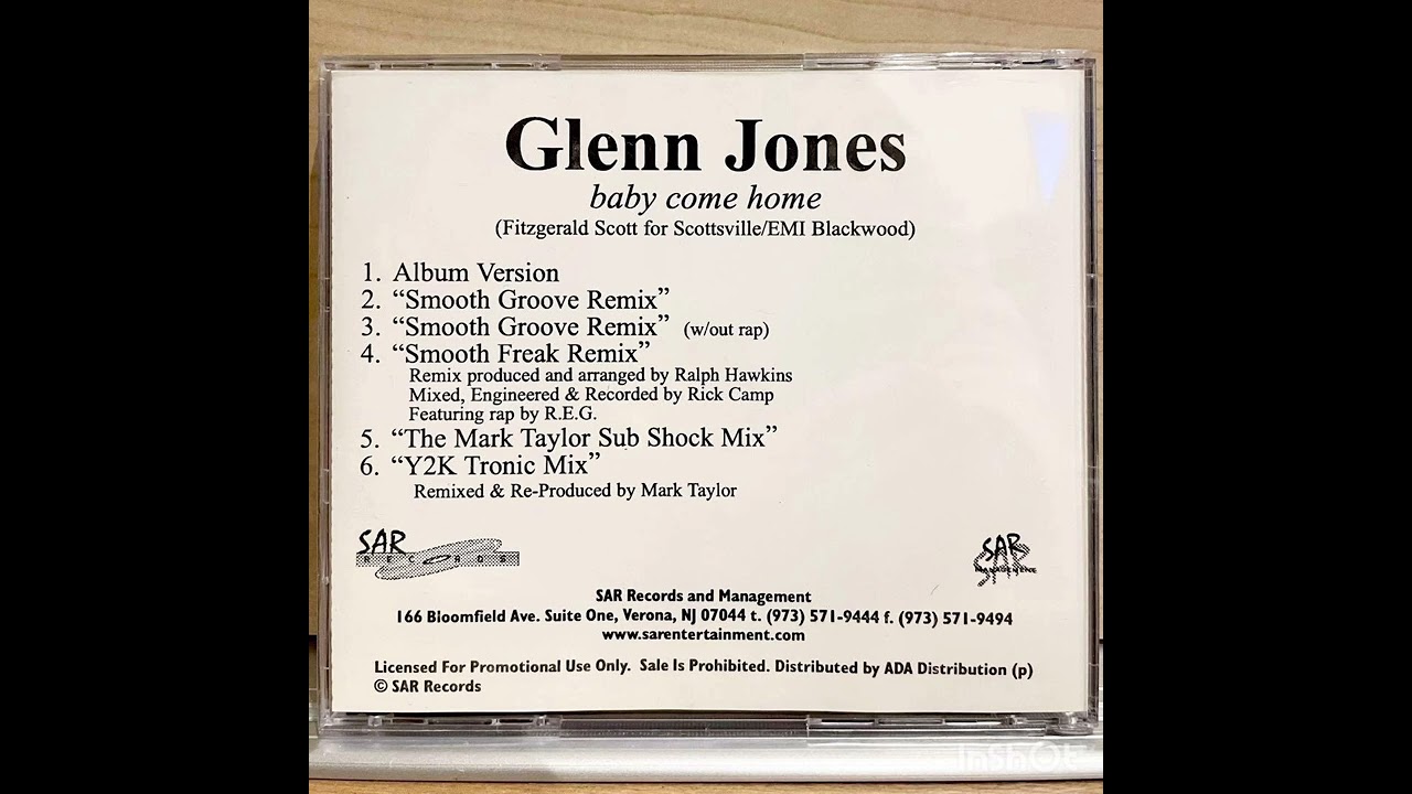 Glenn Jones - Baby Come Home (Smooth Freak Remix) - YouTube