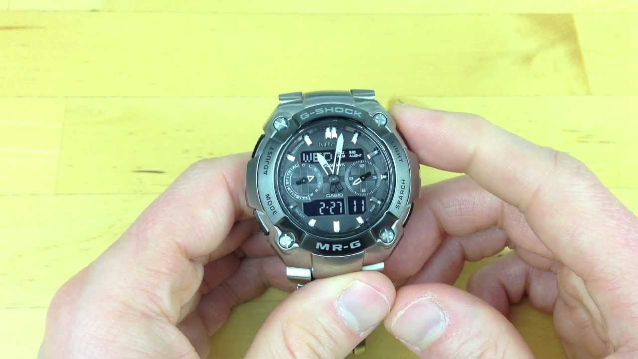 Casio G-Shock MRG-7600D Video Watch Review - YouTube