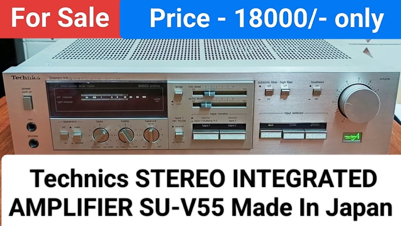 Technics STEREO INTEGRATED AMPLIFIER SU-V55 60 watt per channel