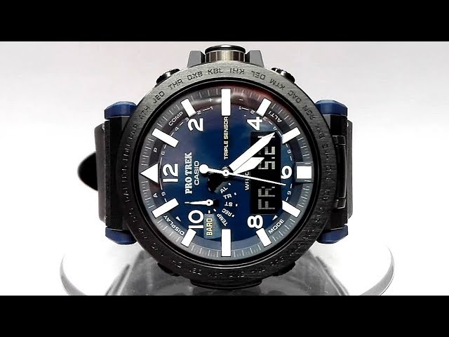 Casio Pro Trek PRG-650YL-2 Solar powered triple sensor watch 2019
