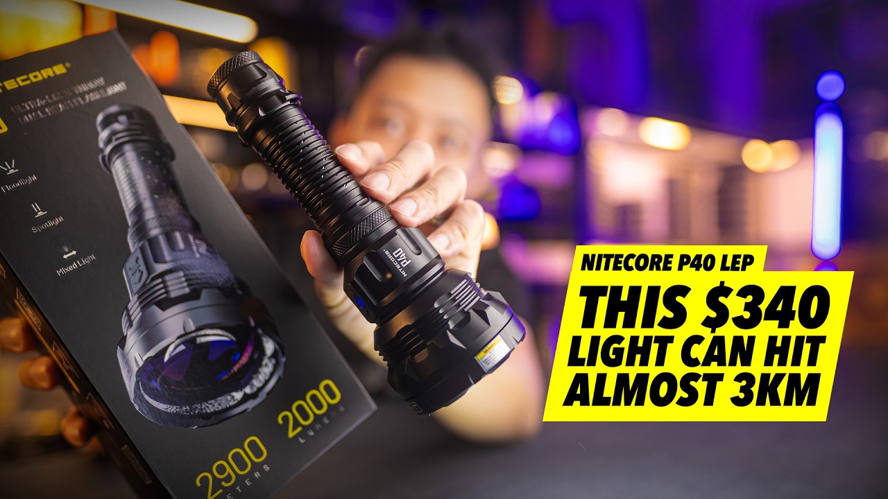 This $340 Light Can Hit Almost 3KM - Nitecore P40 (CLASS 1 LASER