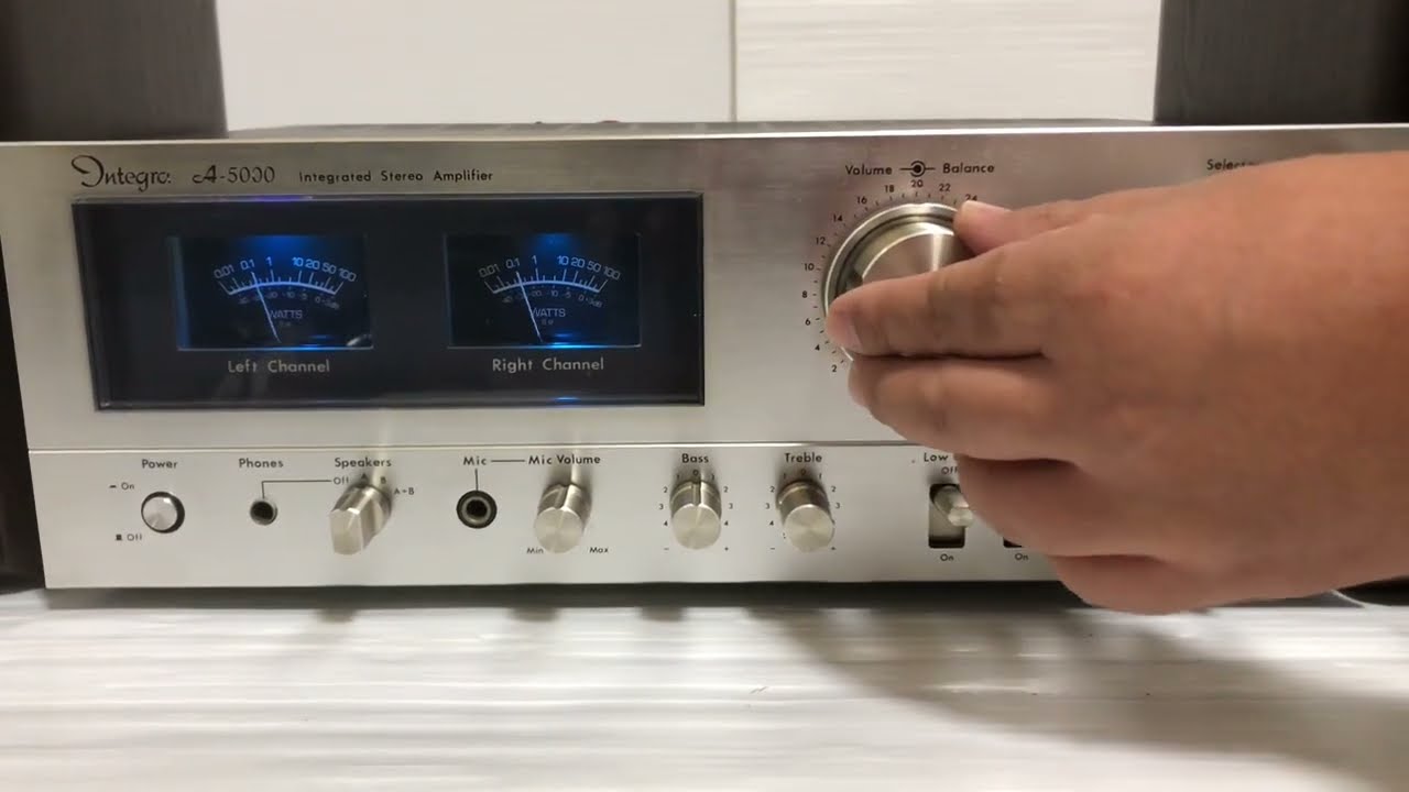 動作確認動画！LED化 ONKYO A-5000 プリメインアンプ integrated