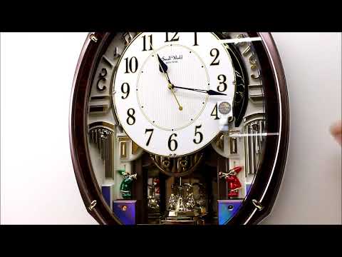 Rhythm スモールワールド アルディ 4MN545RH23 からくり時計 Melodies