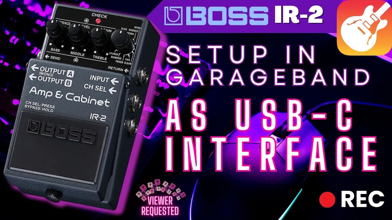 BOSS IR-2 as Interface for guitar into your DAW set up - YouTube