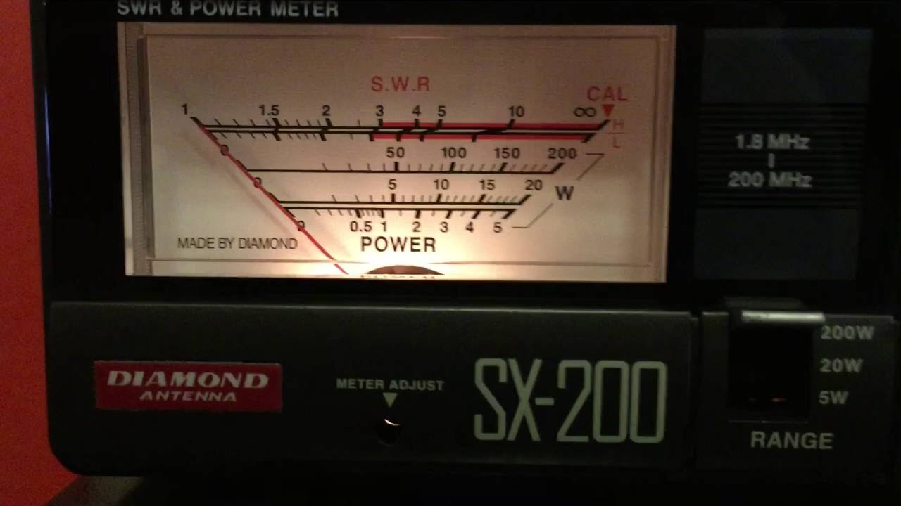 Diamond SX-200 SWR/Wattmeter Demonstration - YouTube