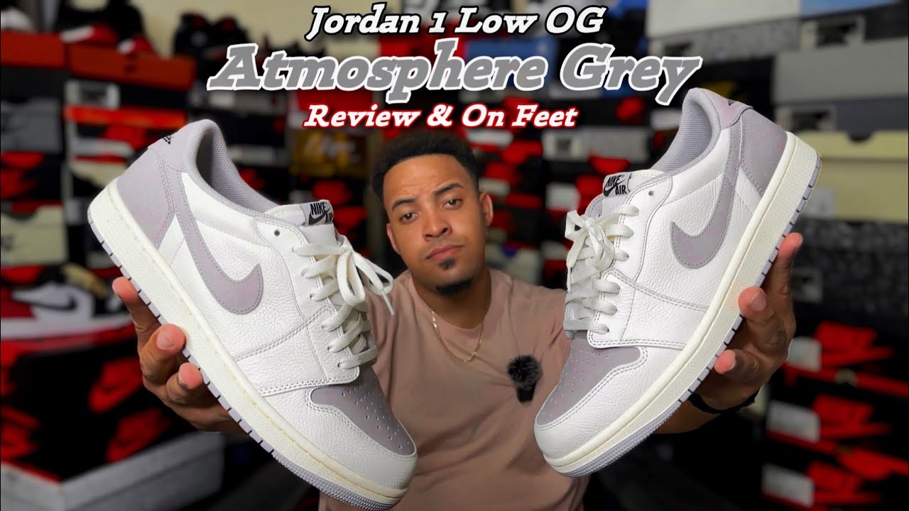 Early Look 👀 Air Jordan 1 Low OG Atmosphere Grey - Review & On