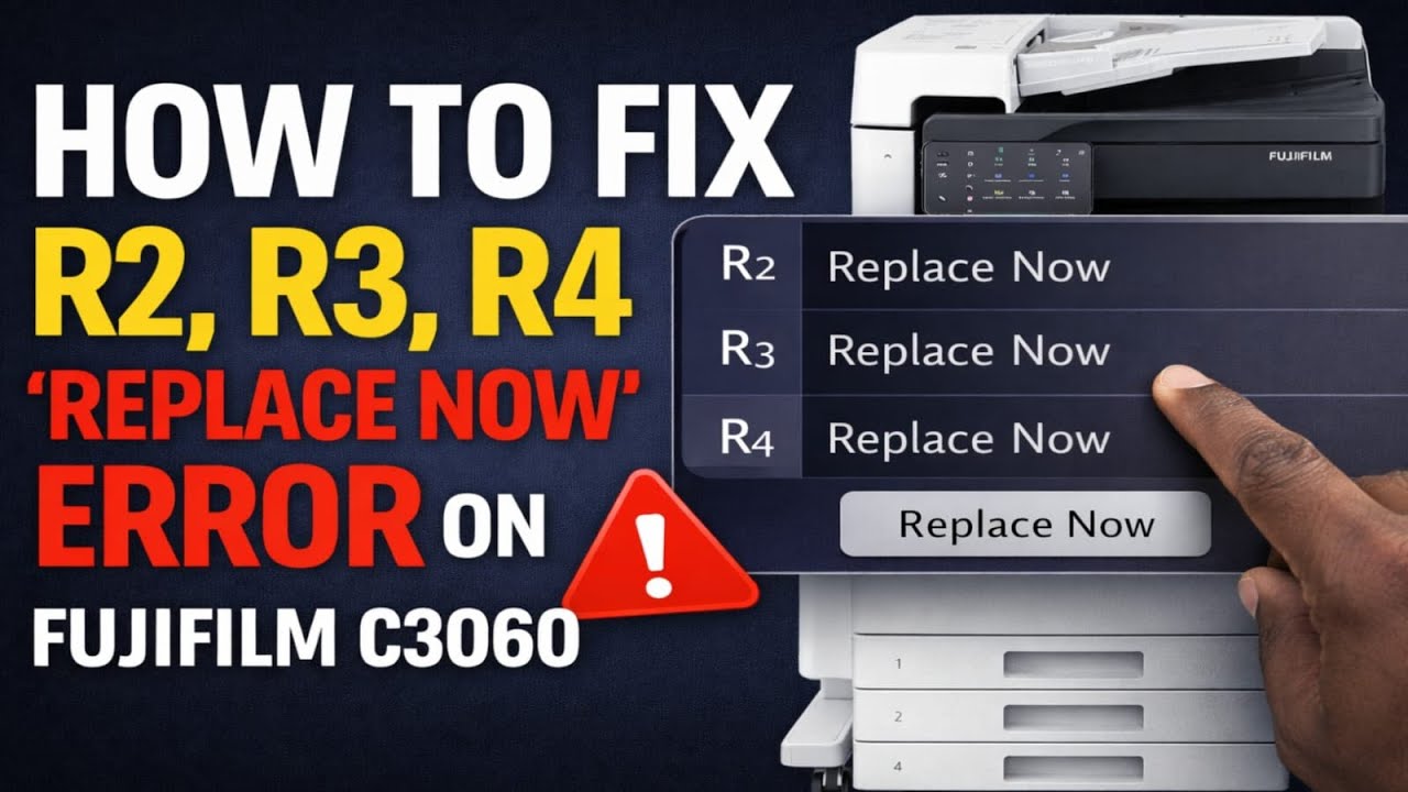 How to Fix R1, R2, R3, R4 “Replace Now” Error on Fujifilm Apeos