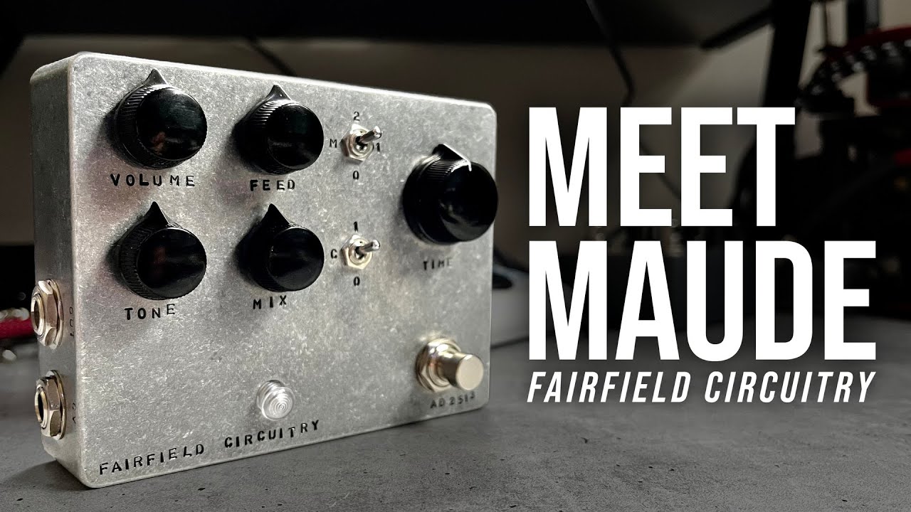 Fairfield Circuitry Meet Maude Analog Delay Demo - YouTube