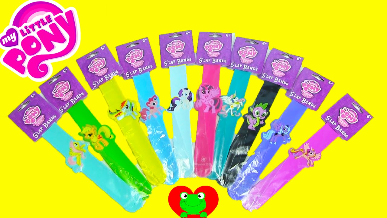 10 My Little Pony Slap Bands MLP Bracelets - YouTube