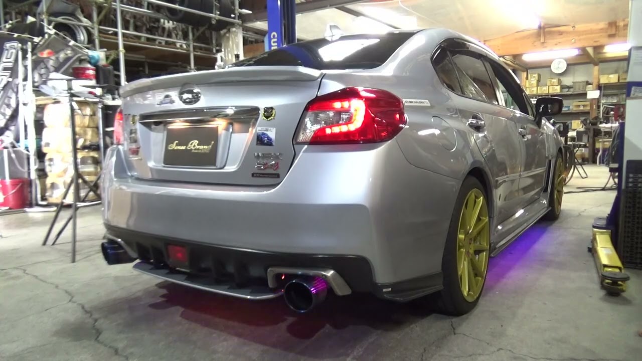センスブランド WRX S4 ワンオフマフラーサウンド - YouTube
