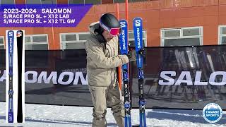 SALOMON サロモン スキー板 ＜2024＞ S/RACE PRO SL + X12 LAB