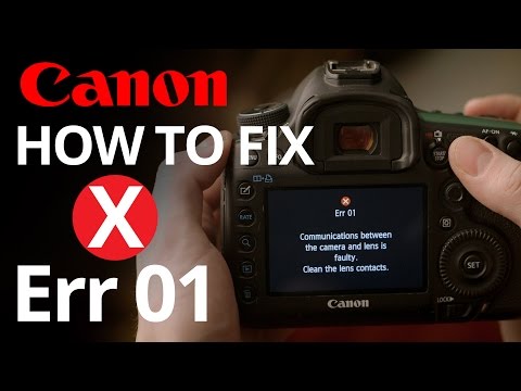 Canon Err 01 - How to fix faulty lens communication 📷 - YouTube