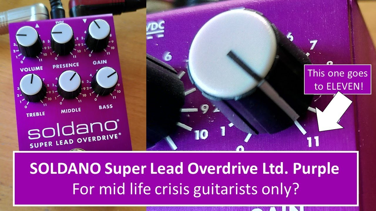Soldano Super Lead Overdrive pedal, limited purple - YouTube