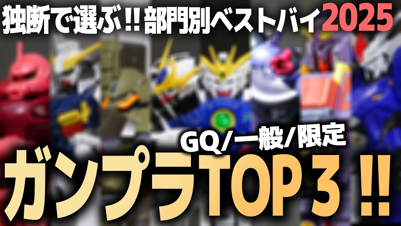 2025 Final Report! Top 3 Gundam Models I'm Glad I Bought! [GQ