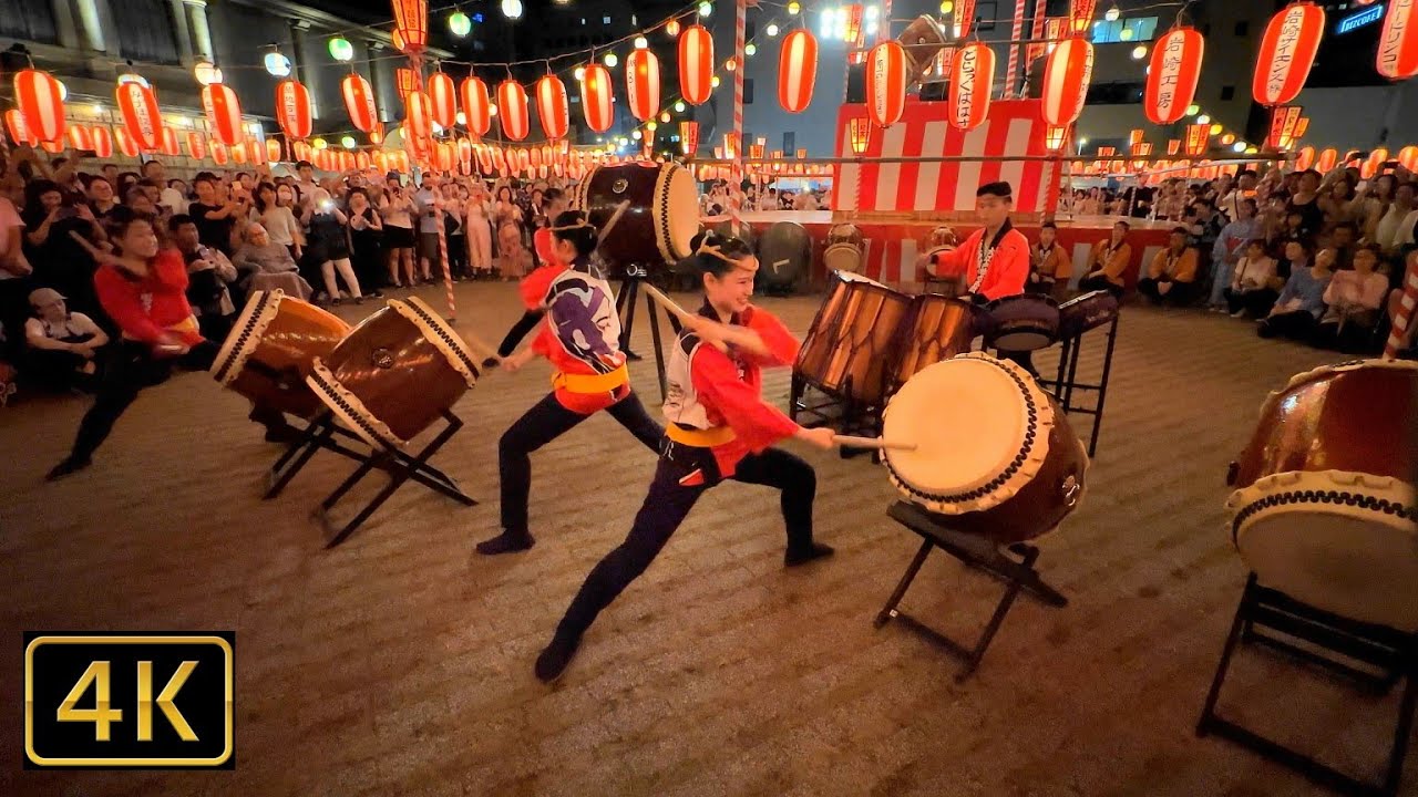 4K【築地本願寺納涼盆踊り大会 2023】『大江戸助六太鼓』和太鼓演奏