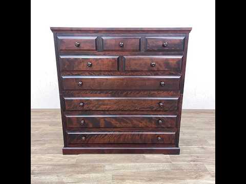 リユース 北海道民芸家具 木製 日本 チェスト 6段 [ Antique and Reuse