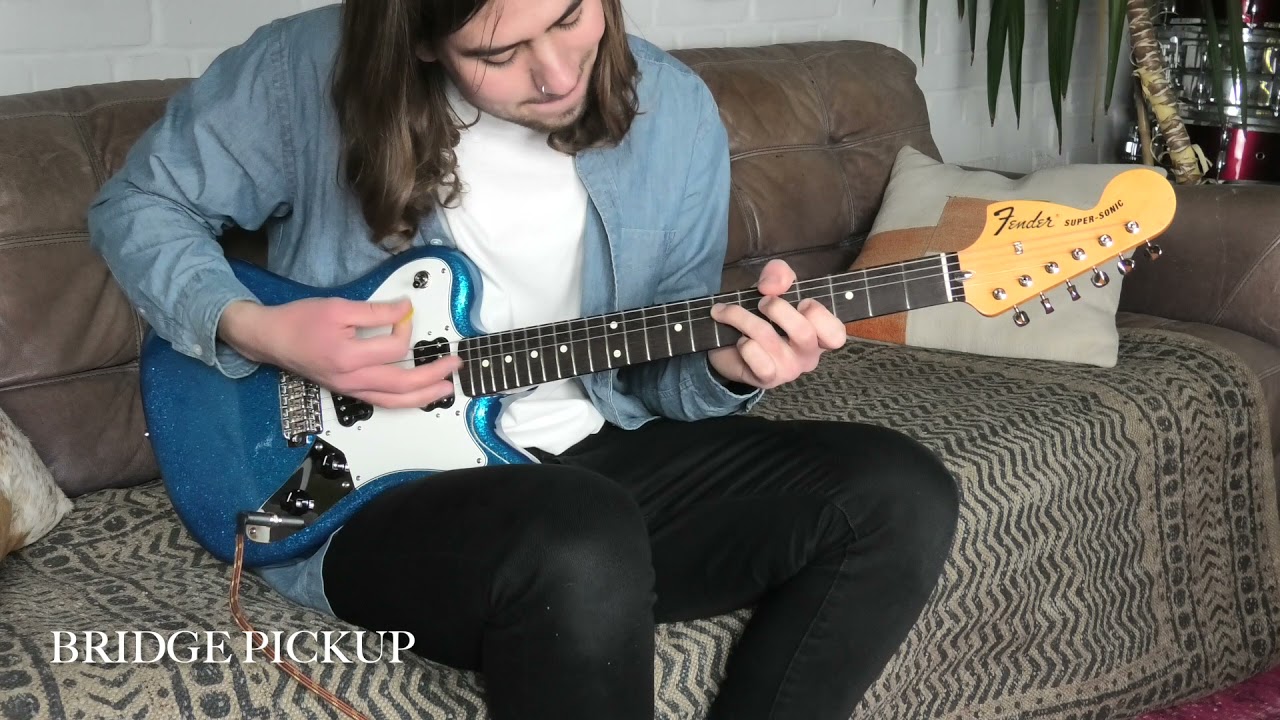 Fender Super-Sonic Blue Sparkle MIJ 2021 - YouTube