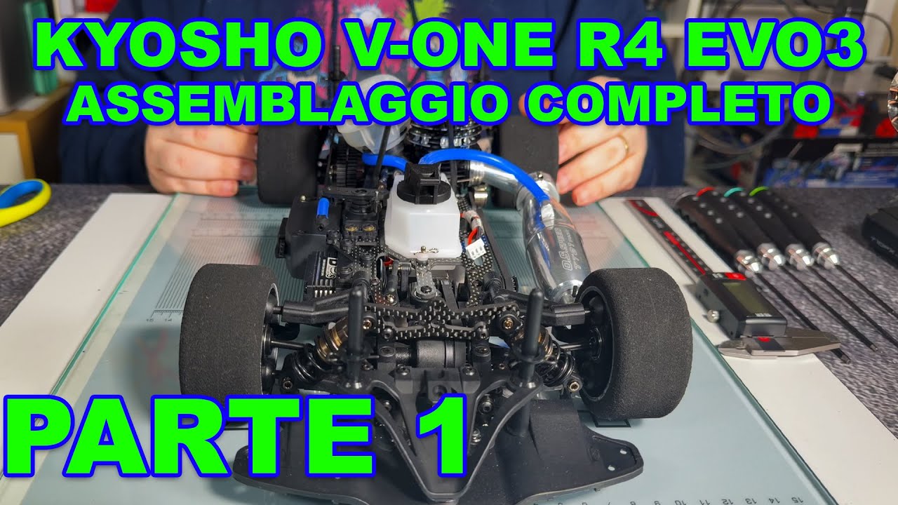 KYOSHO V ONE R4 EVO3 - ASSEMBLY PART 1 - BAG 1 PULLEYS AND