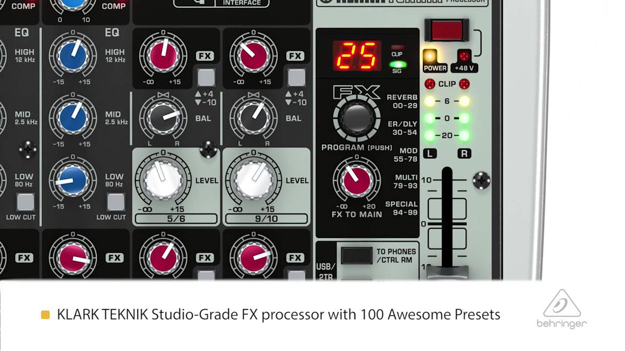 Behringer Xenyx QX1202 USB | Analog DJ Mixer | AVMaxx