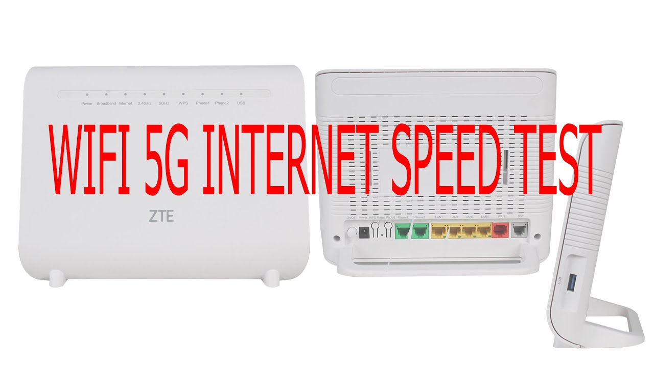 ZTE ZXHN H288A VDSL Modem Router SPEED TEST - YouTube