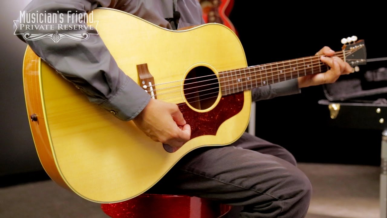 Gibson J-50 VOS Antique Wide X Acoustic-Electric Guitar - YouTube