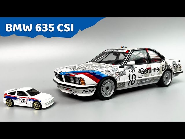BMW 635 CSI (1:18) review / Full Detailed Autoart / Review 4K