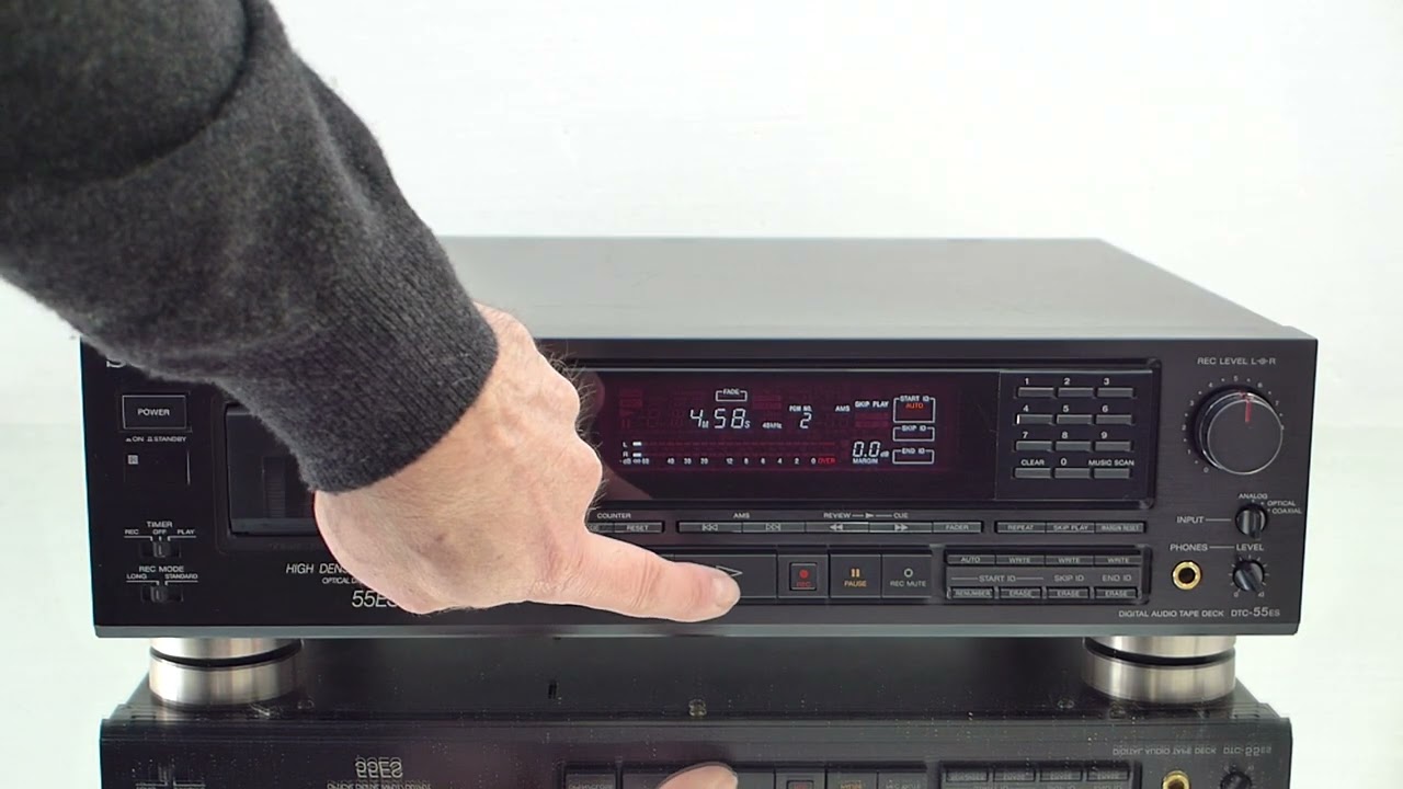 Sony DTC-55ES Digital Audio Tape (DAT) Recorder - YouTube