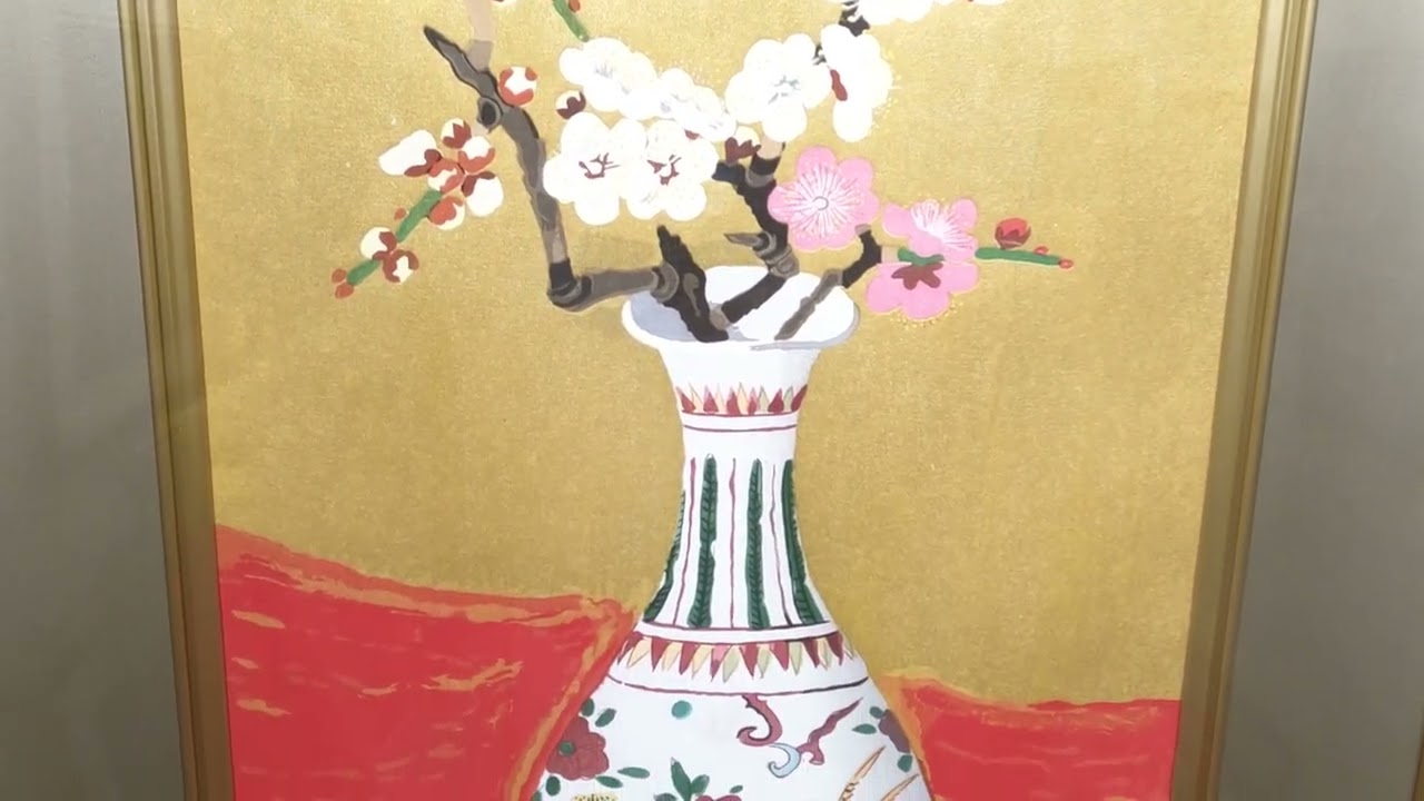 小倉遊亀の和の花の絵の木版画「梅」を通販で販売