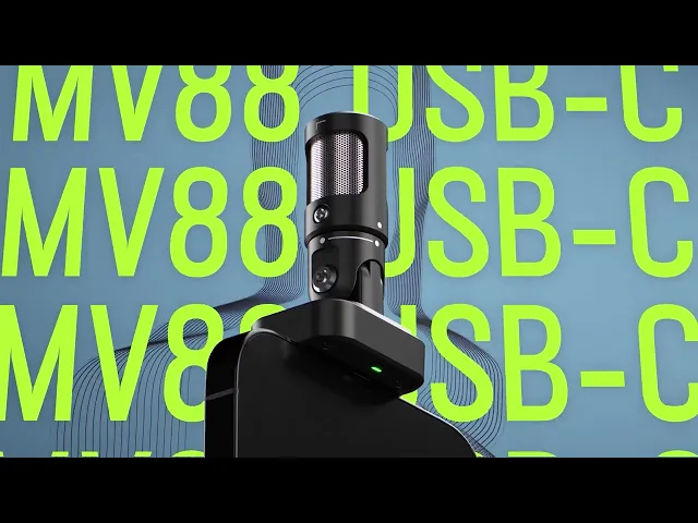 MV88 - USB-C Stereo Microphone - Shure USA