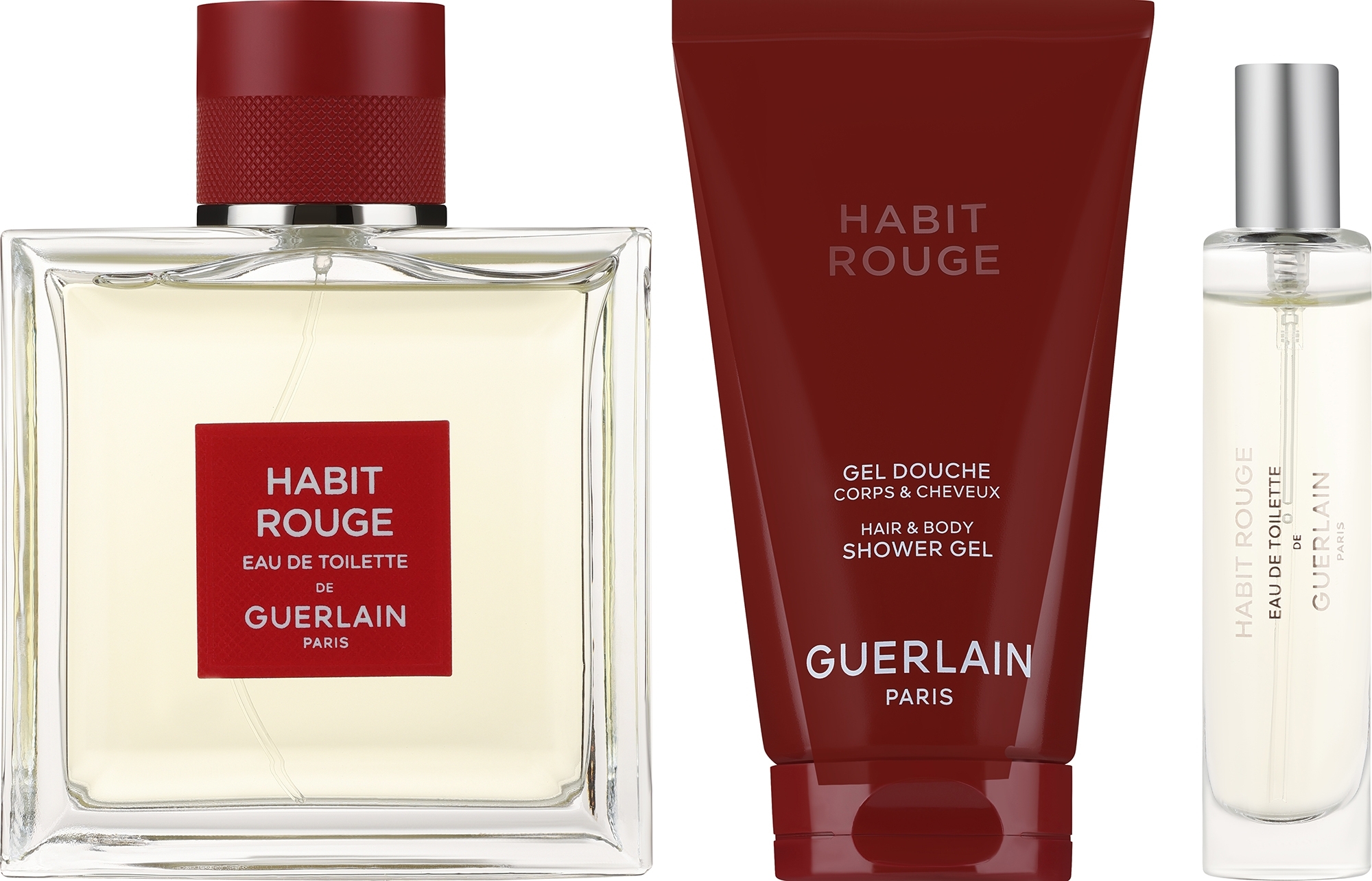 Coffret (edt/100ml + sh/gel/75ml + edt/10ml) - Guerlain Habit