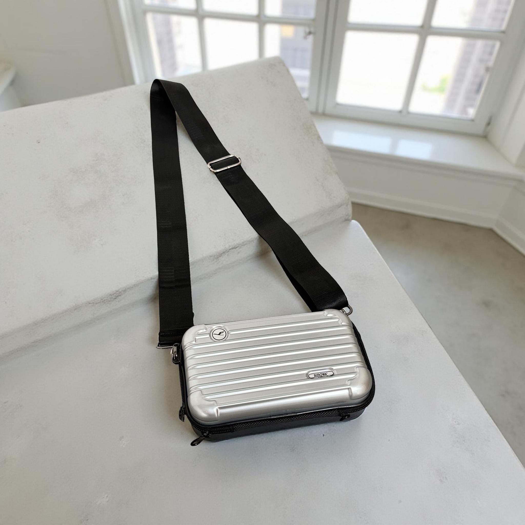 Rimowa X Lufthansa Upcycled Amenity Kit Case Side Bag Satchel