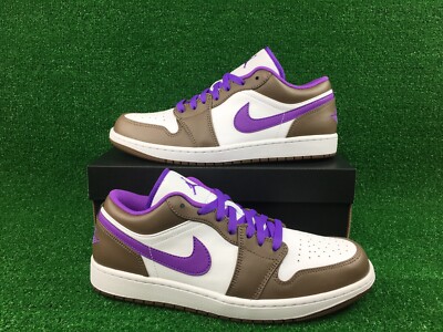 Air Jordan 1 Low Sneaker Palomino Wild Berry Brown 553558 215