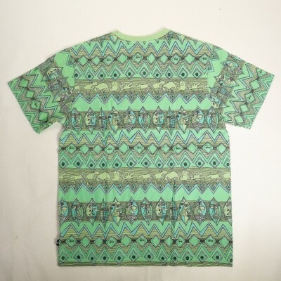 Old Stussy Tomtom T-shirt Large All-Over Print Size L NOS Unused