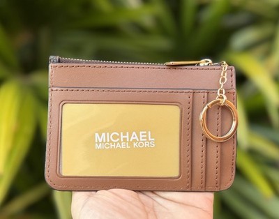Michael Kors Jet set Travel SM Coin Pouch ID Key Holder Wallet MK