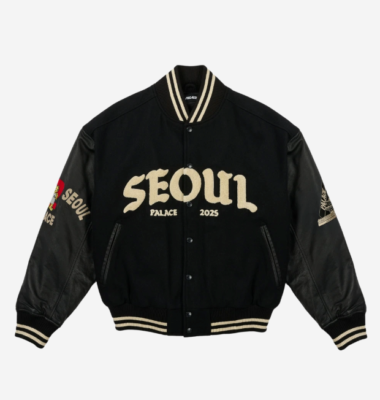 Palace Seoul 2 Seoul Varsity Jacket Black 25SS 100% Authentic | eBay