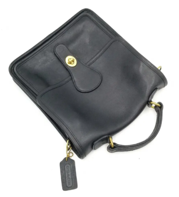Coach Vintage Black J23-5130 Station Leather Crossbody With