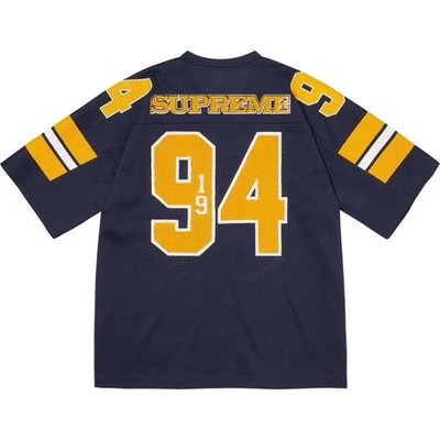 Supreme Sequin Football Jersey Navy Size Small Brand New In Hand