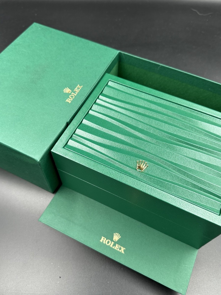 NEW Genuine 2025 Rolex Medium Box (Green on Green) ref : 53491.02