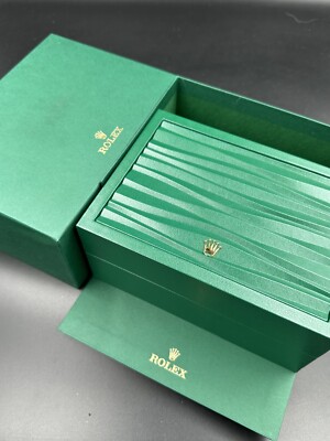NEW Genuine 2025 Rolex Medium Box (Green on Green) ref : 53491.02