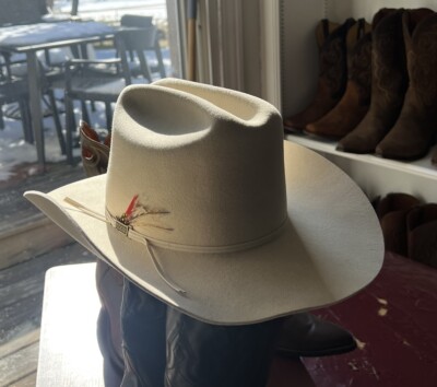 Eddy Bros Custom 7 56cm Vintage Silver belly Cowboy Hat | eBay