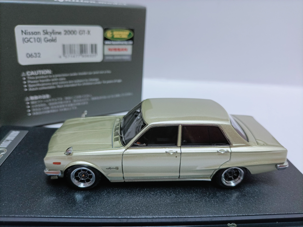 IG 1/43 Nissan Skyline 2000 GT-X GC10 Gold | eBay