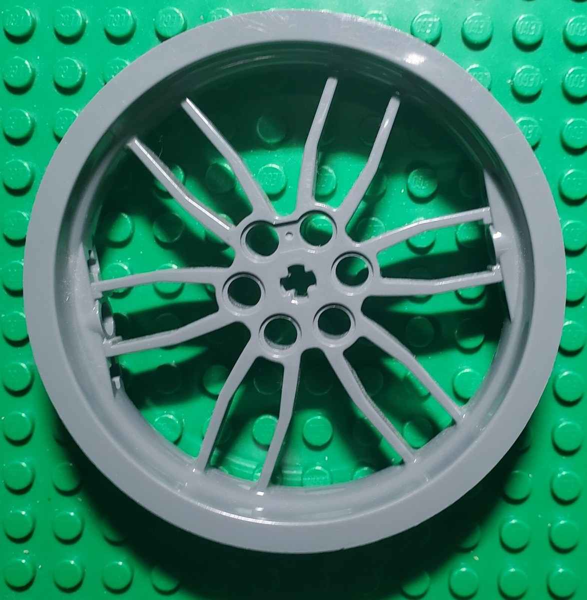 Lego 88517 Wheel 75mm D. x 17mm Motorcycle Rim Technic Dark Bluish