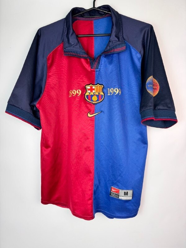FC Barcelona Figo 1999 2000 Nike Home Centenary Shirt Jersey FIGO
